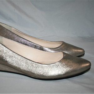 Alex Marie Gold Leather Wedges Pumps  Size 11 M